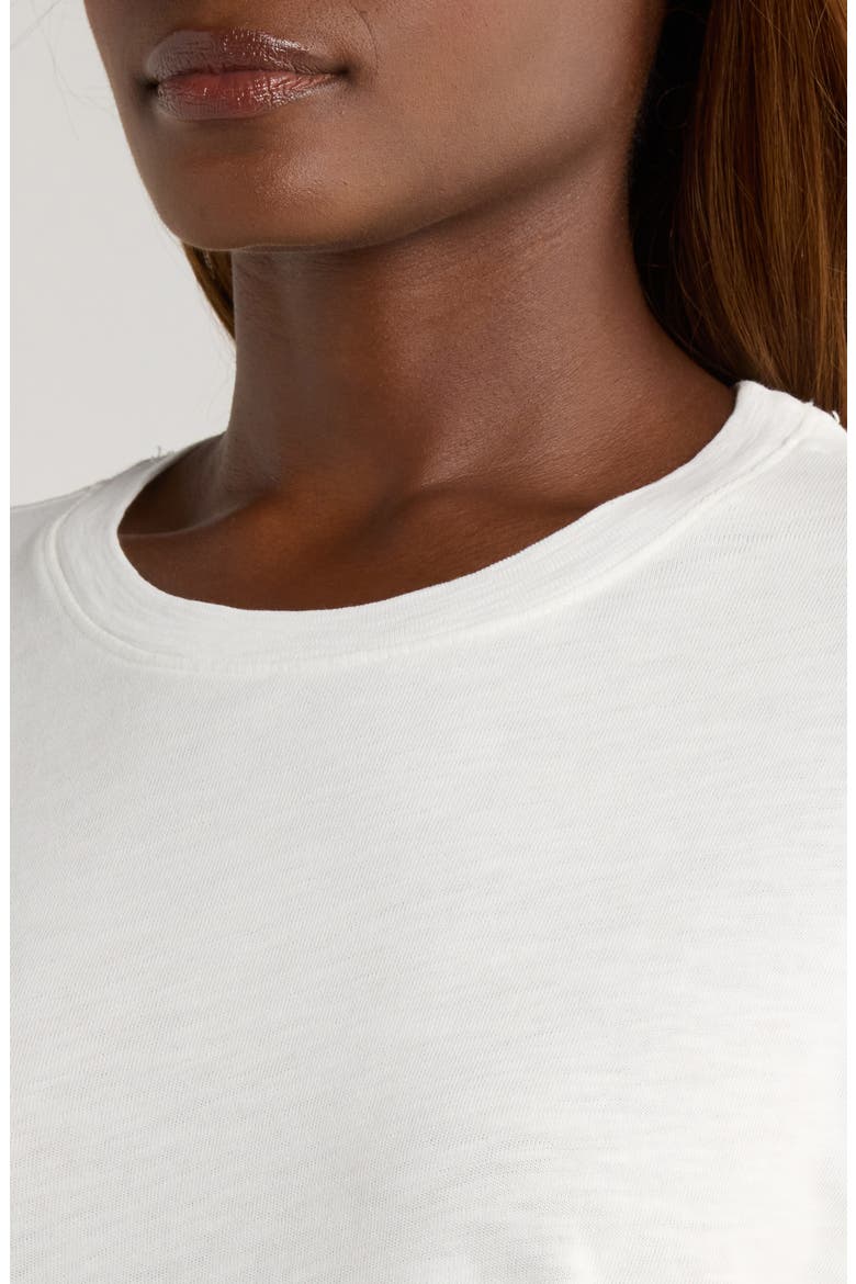 Oversize Cotton Slub T-Shirt, Alternate, color, WHITE