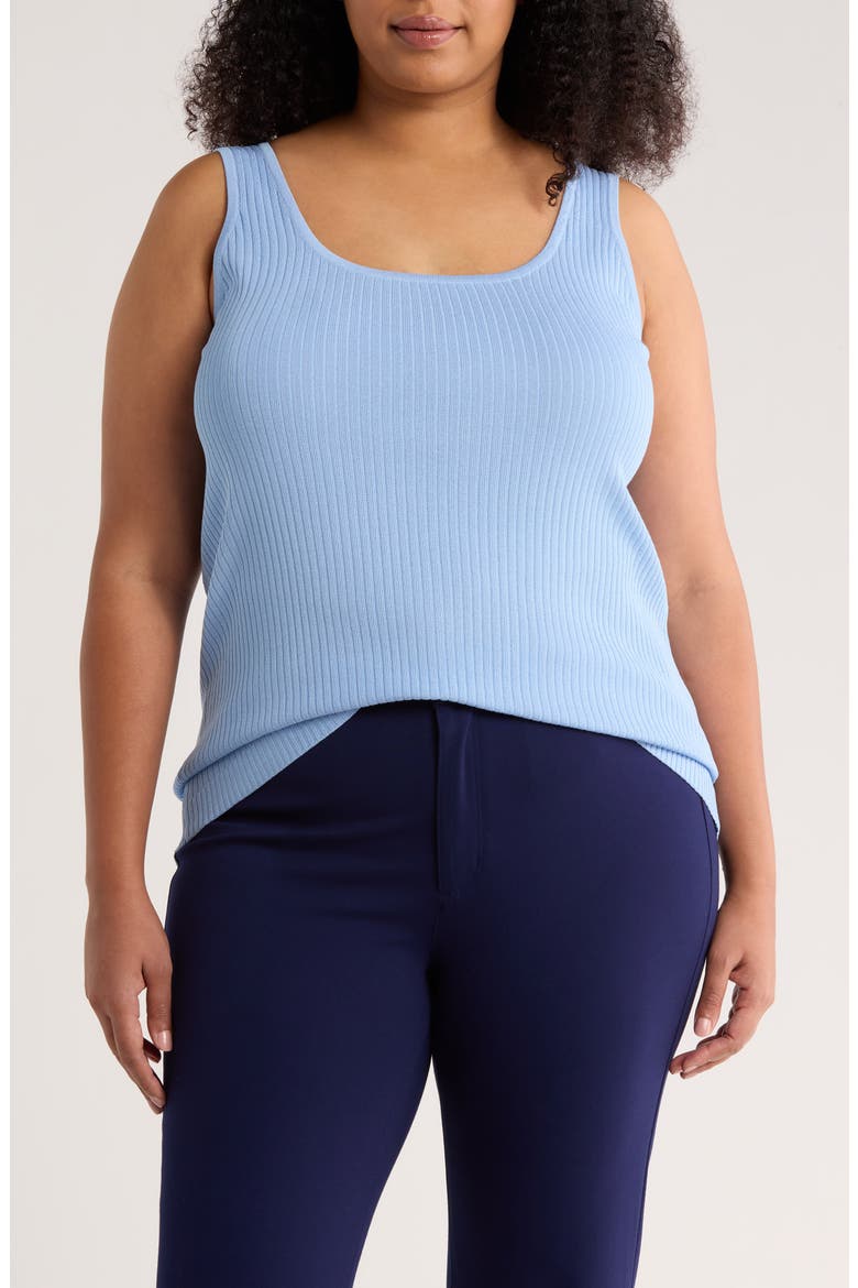 Sutton Rib Sweater Tank, Main, color, CHINTZ BLUE