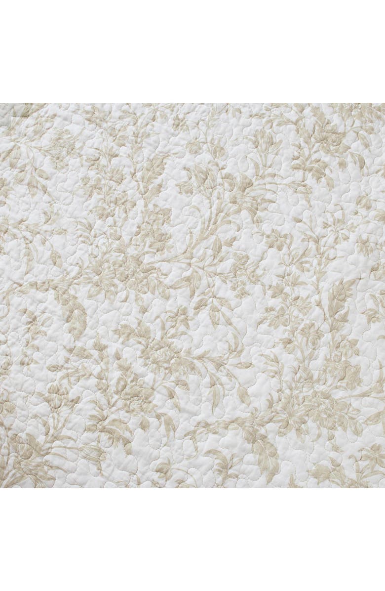 Laura Ashley Amberley Twin Quilt & Sham Set, Alternate, color, Biscuit Beige