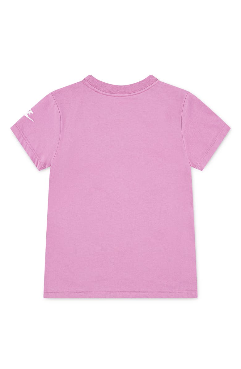 Nike Kids' Floral Futura Cotton Graphic T-shirt, Alternate, color, Magic Flamingo