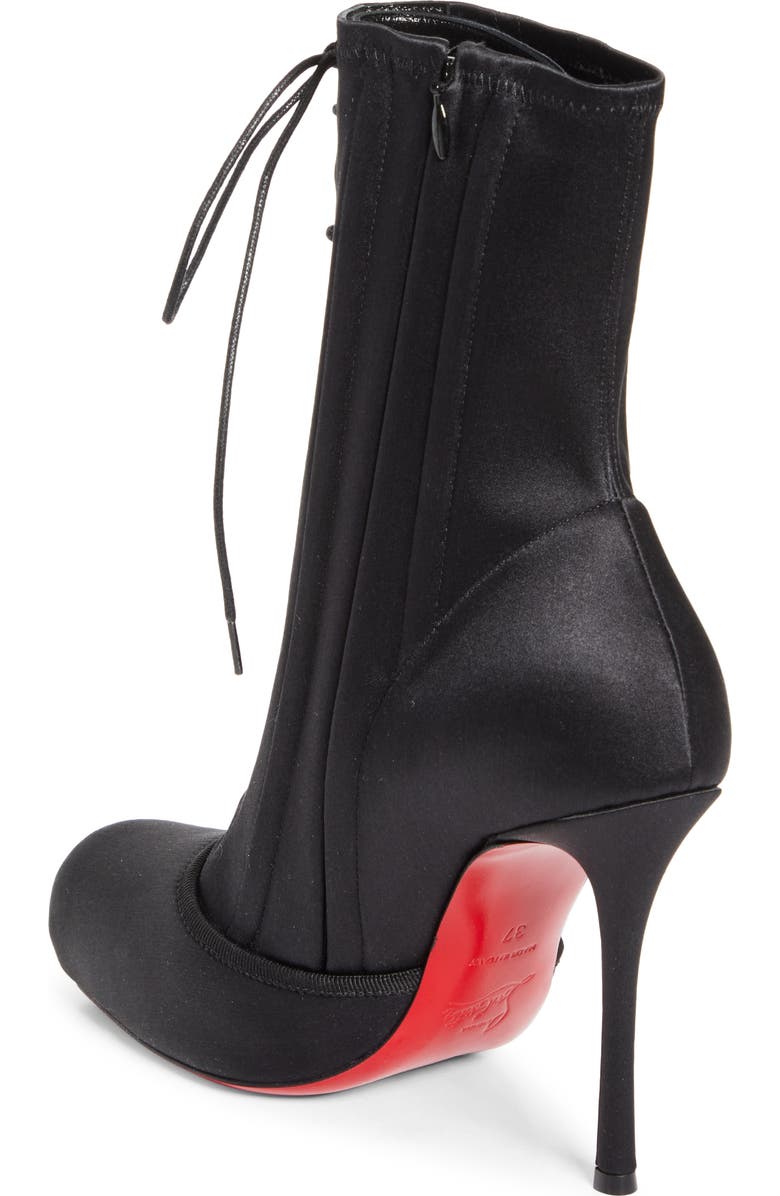 Christian Louboutin Cassia Pavlova Lace-Up Bootie, Alternate, color, Black