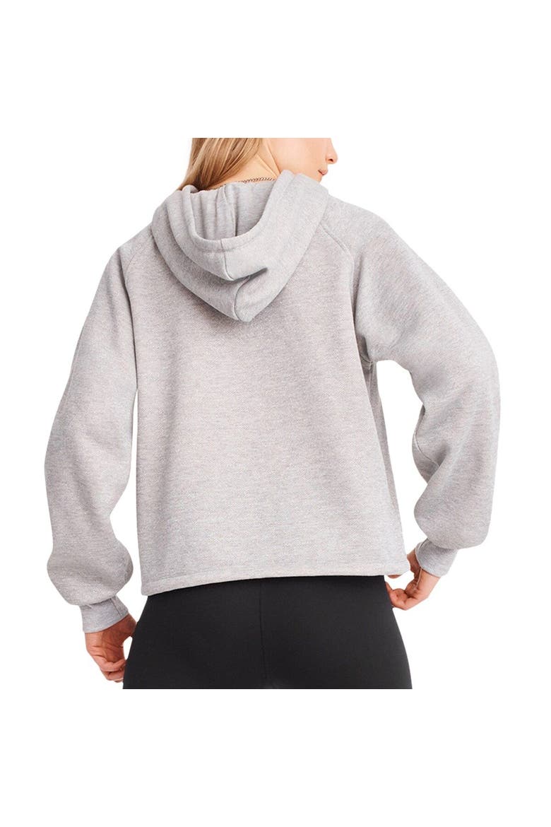 Women's DKNY Sport Heather Gray Indianapolis Colts Debbie Dolman Raglan Pullover Hoodie, Alternate, color, Heather Gray