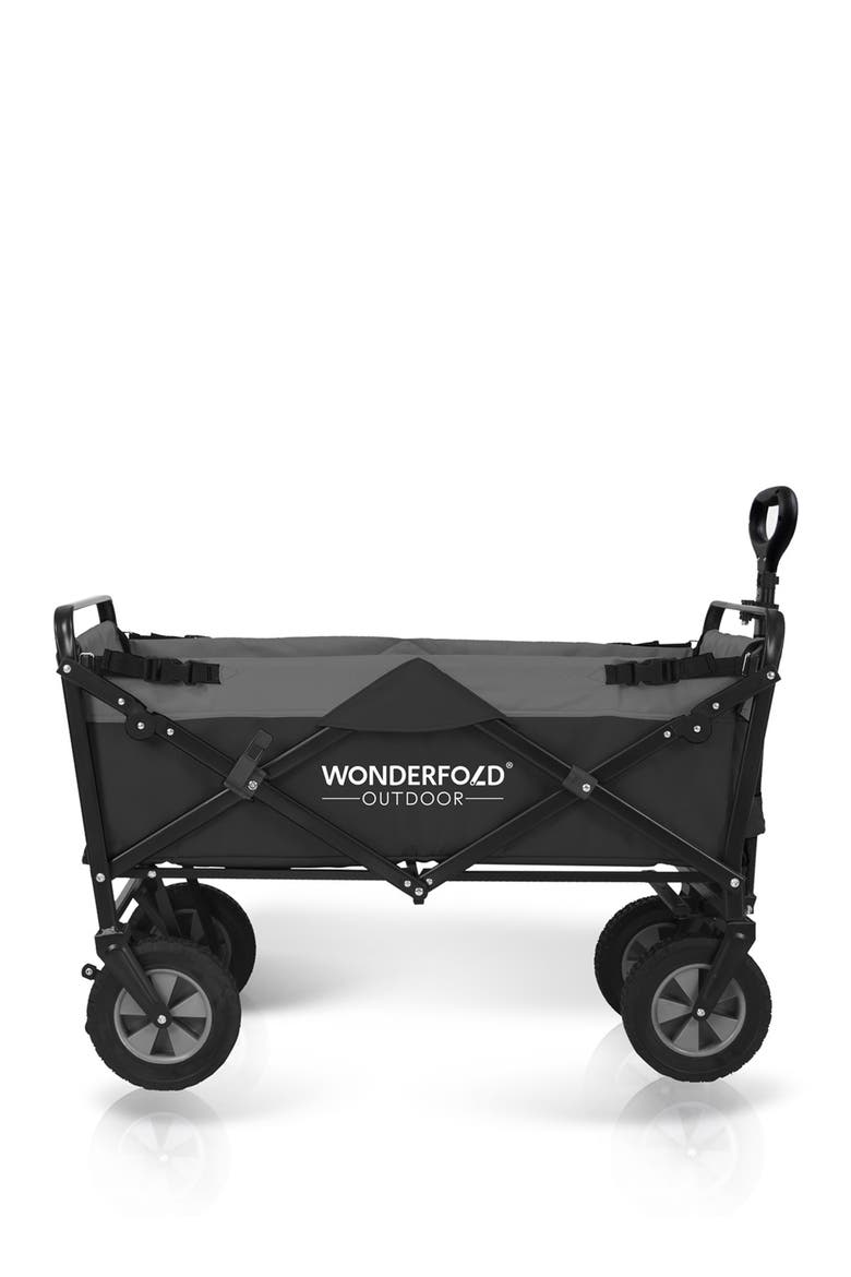 Utility Folding Wagon with Stand - Black, Alternate, color, BLACK