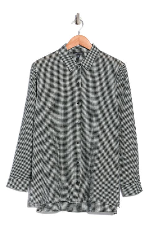 Classic Collar Organic Cotton Button-Up Shirt