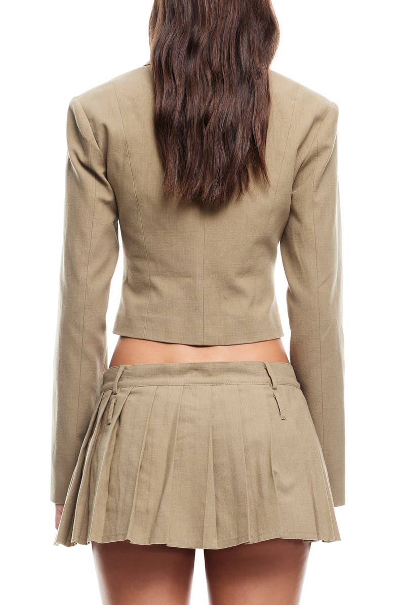 LIONESS Endless Crop Blazer, Alternate, color, Sage