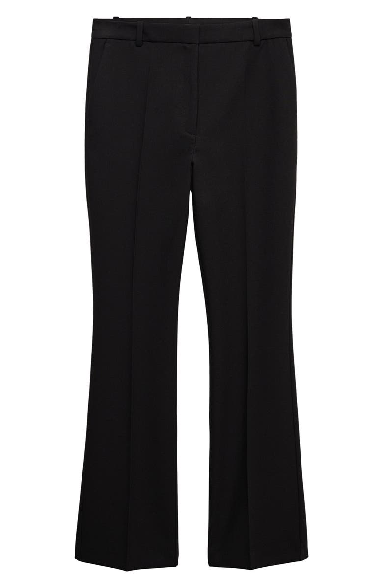 MANGO Mid Rise Flare Pants, Alternate, color,