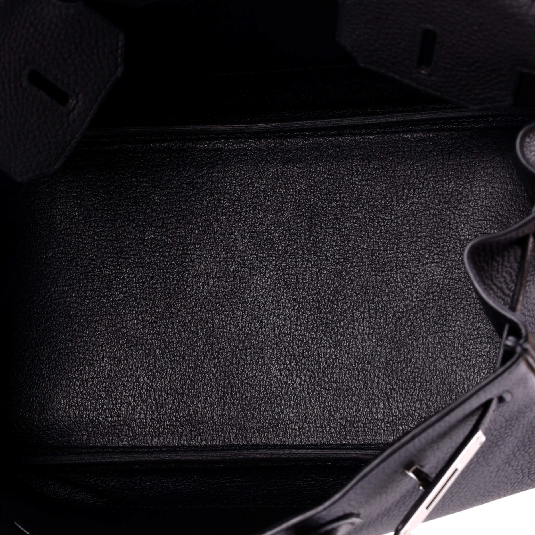 Pre-Owned Hermes Birkin Handbag Black Togo with Palladium Hardware 30, Alternate, color, Noir