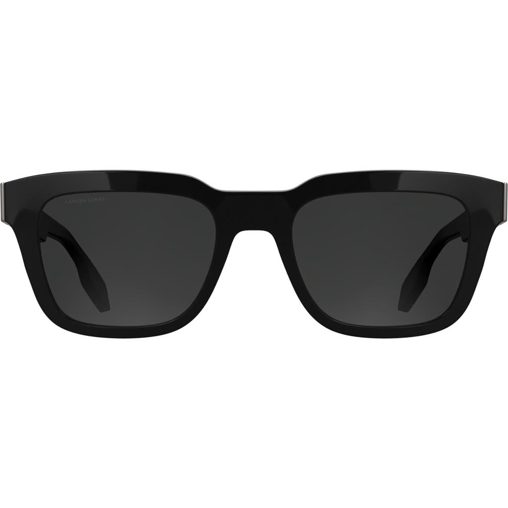 Canada Goose 52mm Rectangular Sunglasses In Black