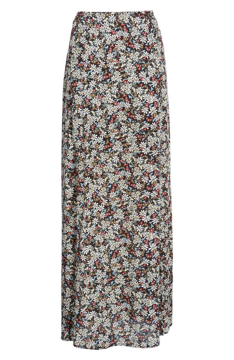 Lost + Wander Flora Slit Front Maxi Skirt, Alternate, color, 