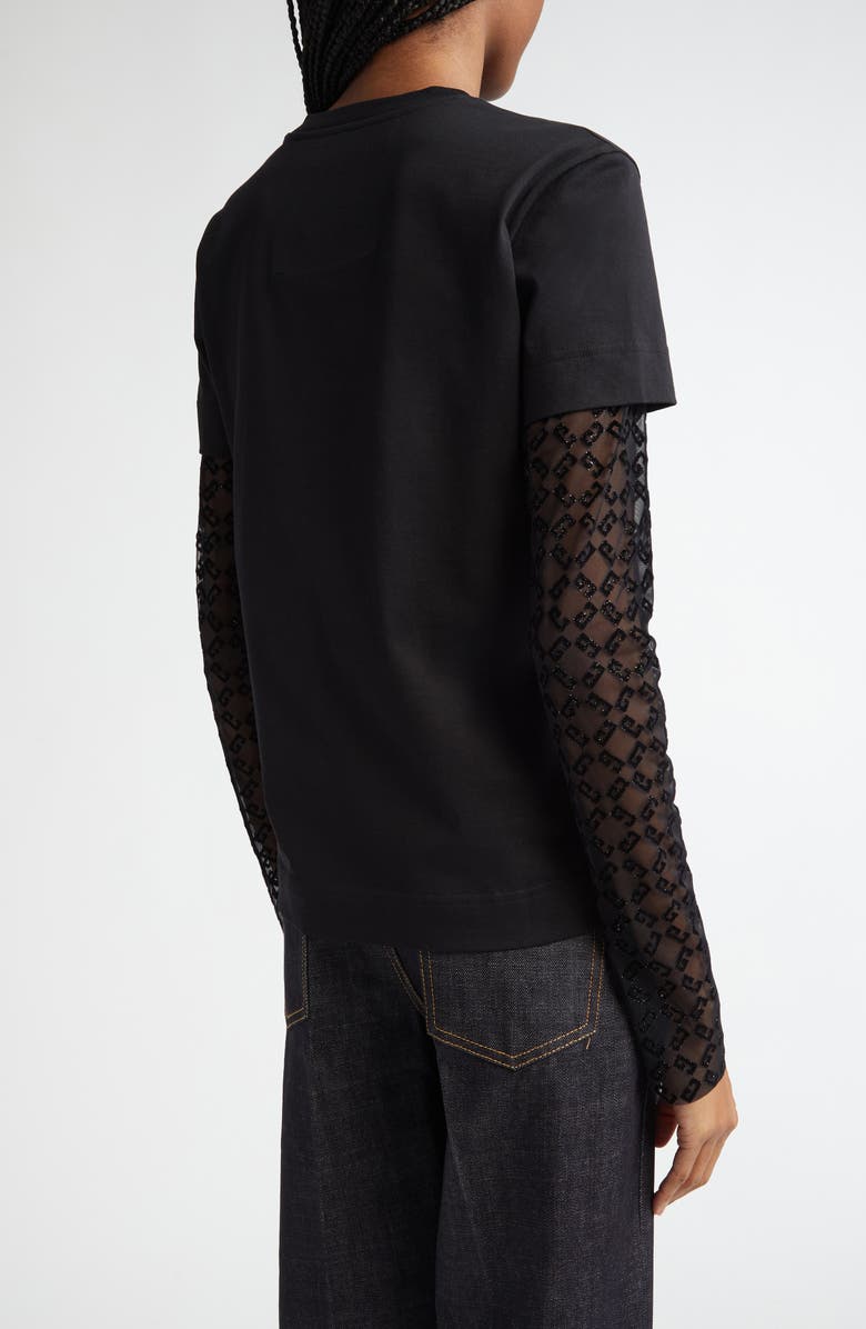 Givenchy Double Layer Long Sleeve T-Shirt, Alternate, color, 