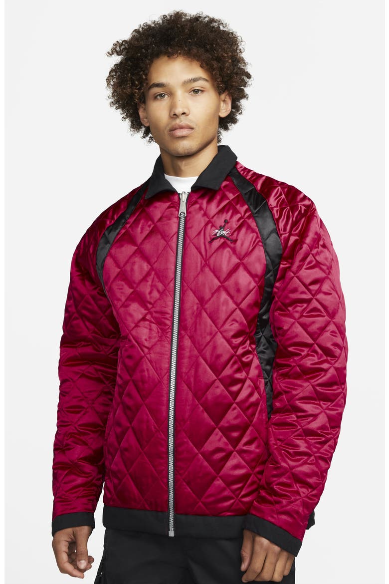 Flight Heritage Reversible Jacket, Alternate, color, BLACK/ MYSTIC HIBISCUS
