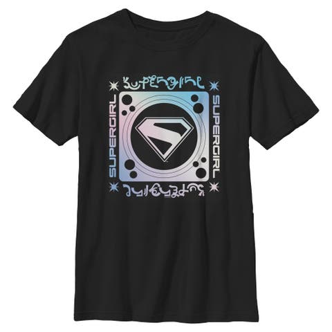 Boy's Supergirl Kryptonian Logo  Graphic T-Shirt