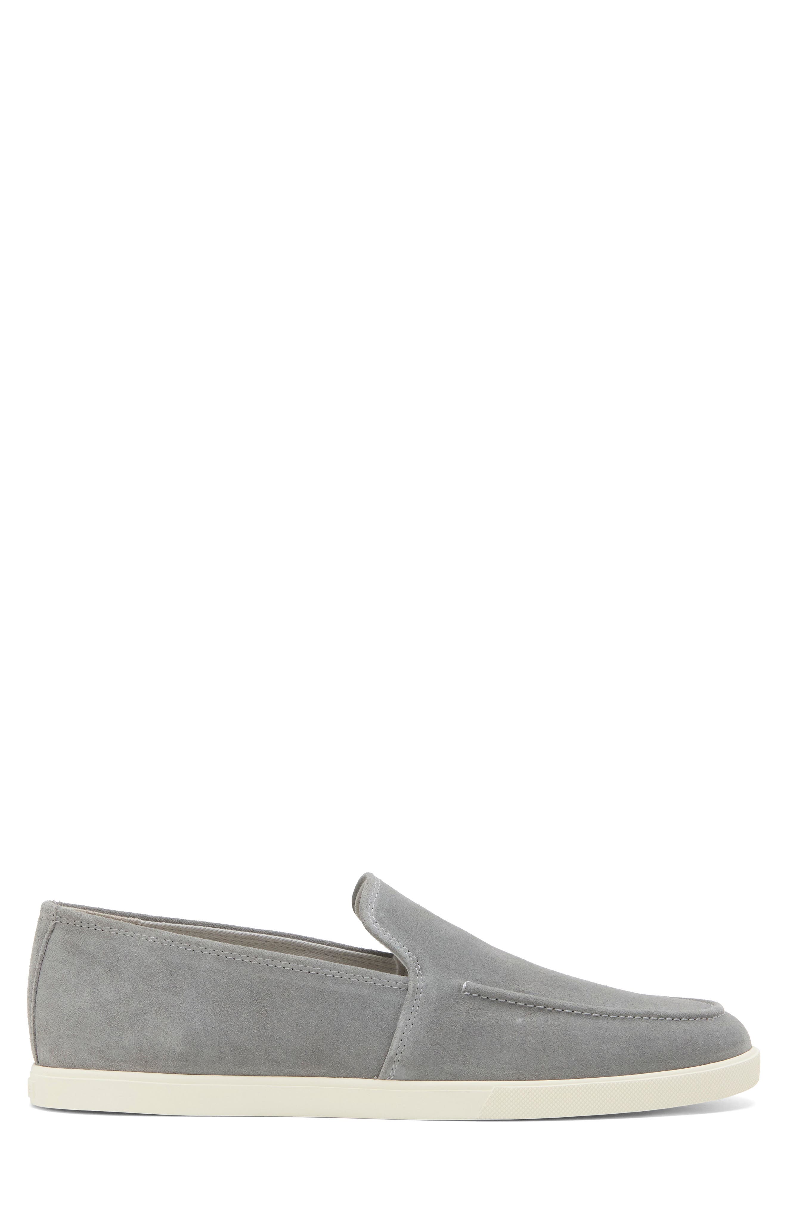 Sereno Leather Slip-On Sneaker, Alternate, color, SMOKE GREY SUEDE