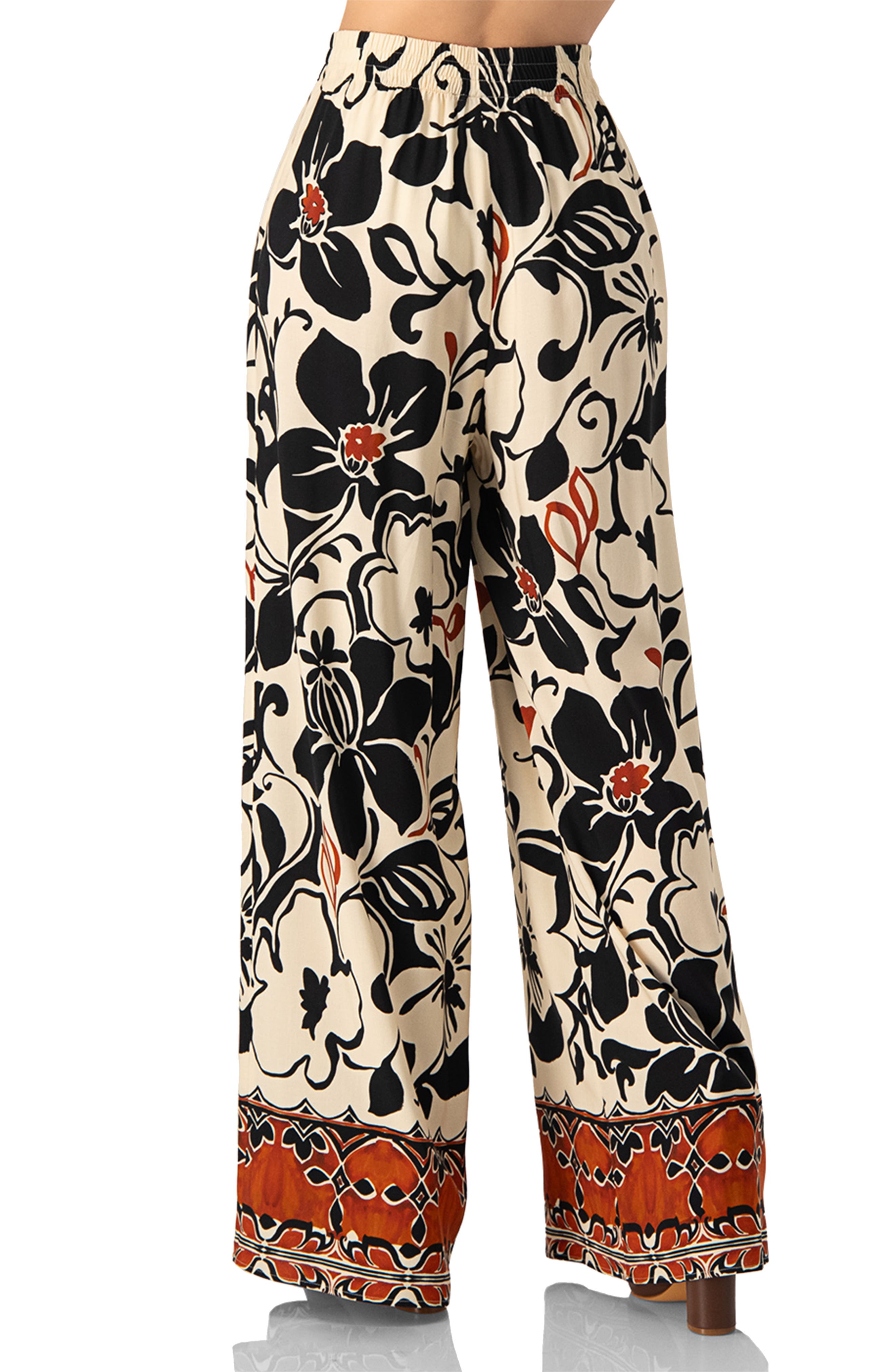 Floral Wide Leg Trousers - image 2