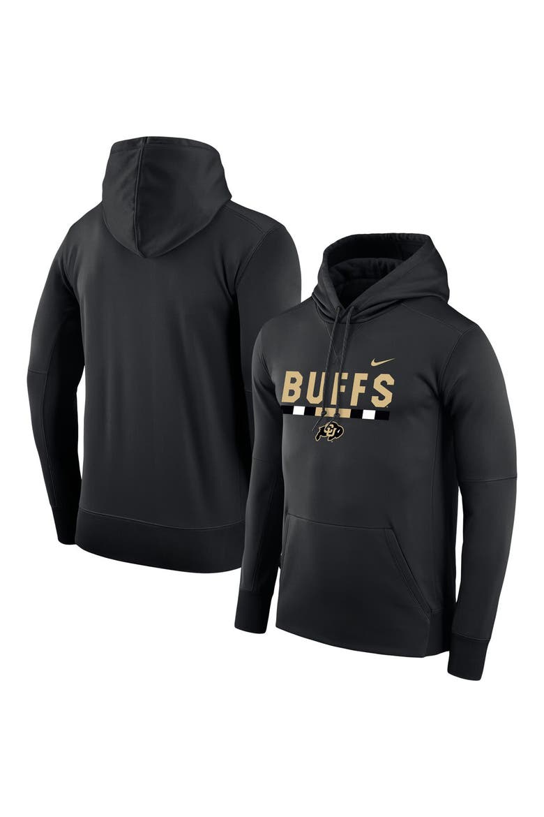 Men's Nike Black Colorado Buffaloes Team DNA Performance Pullover Hoodie, Main, color, Black