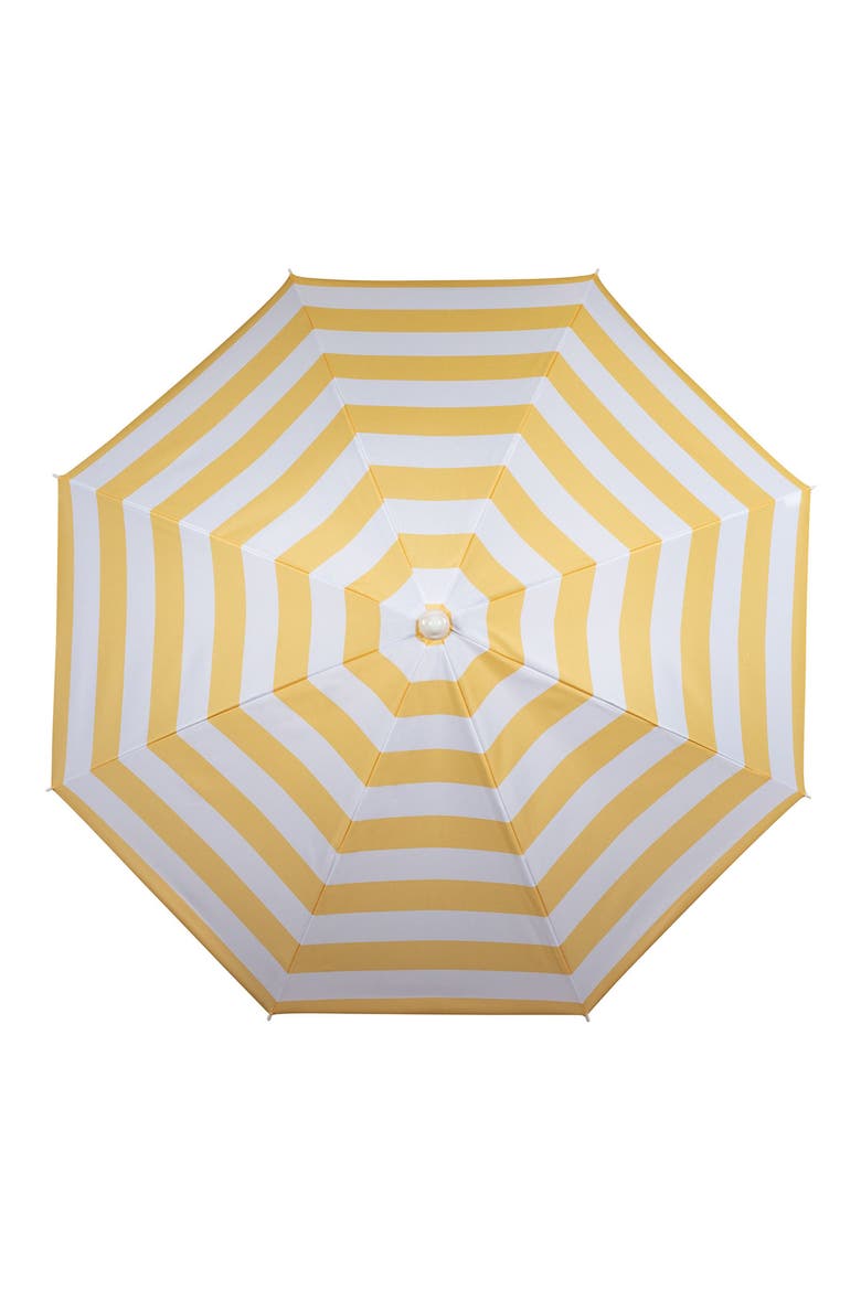Yellow Cabana Stripe Portable Beach Umbrella, Alternate, color, YELLOW
