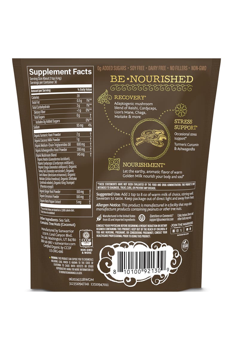 Organic Be Well Golden Milk Powder, 132gm, Alternate, color, No Color
