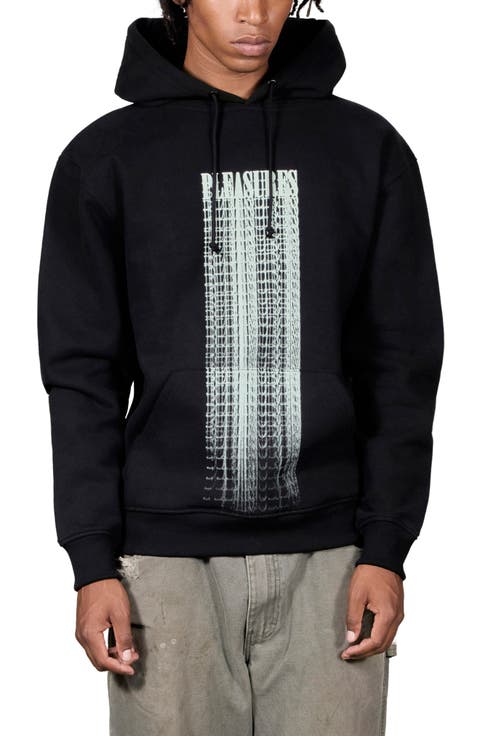 Blurred Logo Graphic Hoodie