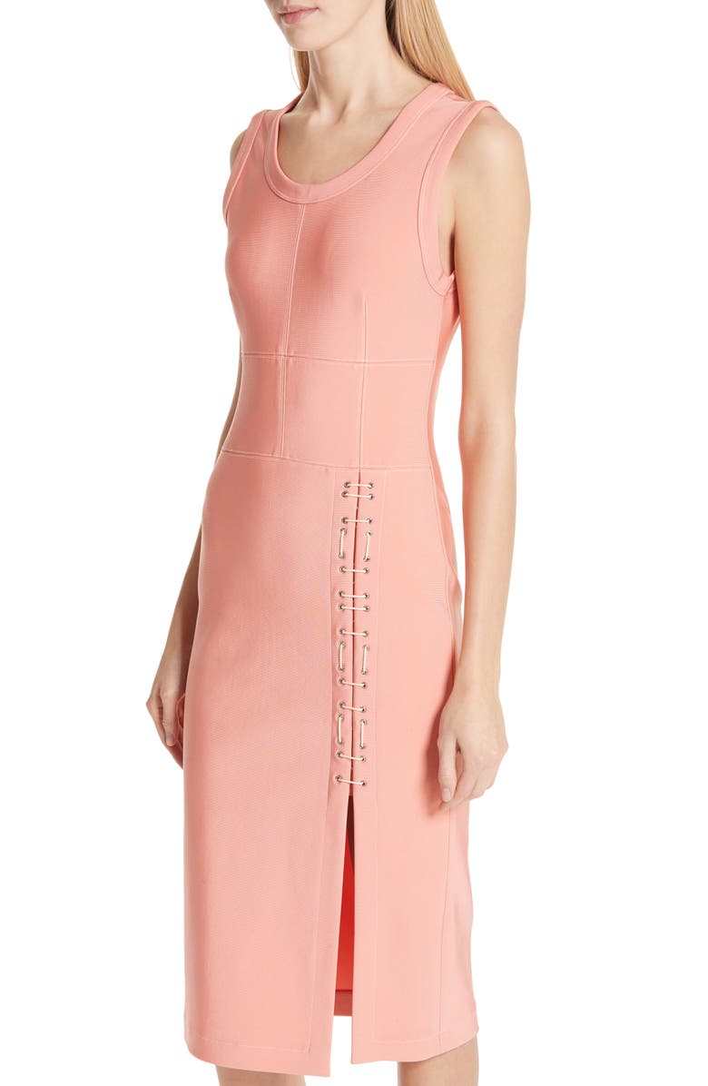 Yigal Azrouël Mechanical Stretch Dress, Alternate, color, 