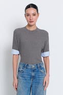 Central Park West Sienna Shirt Cuff Sweater