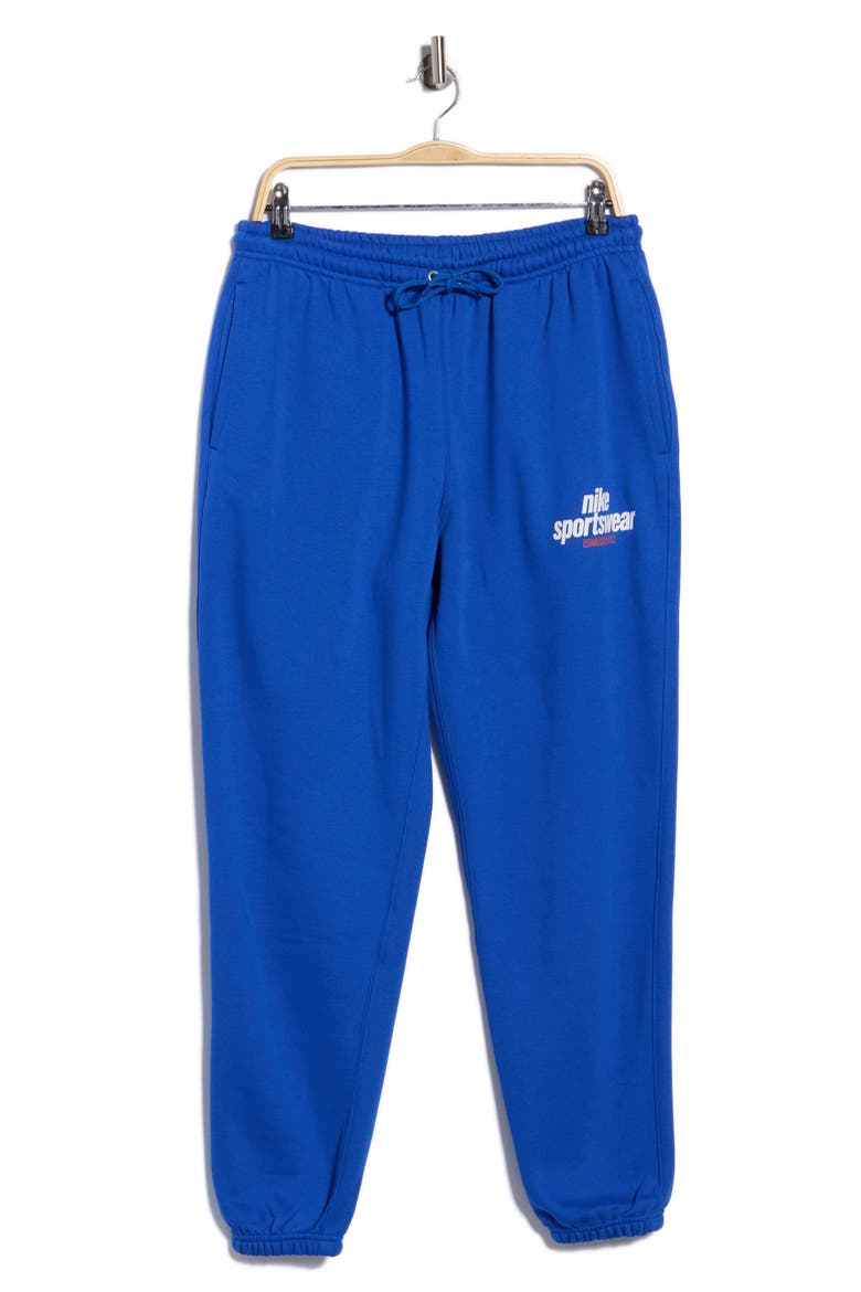 Club Fleece Sweatpants, Main, color, 480 GAMERL/WHITE