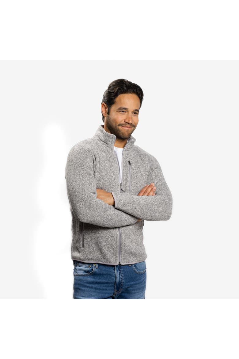 Polartec Fleece Jacket, Main, color, Grey