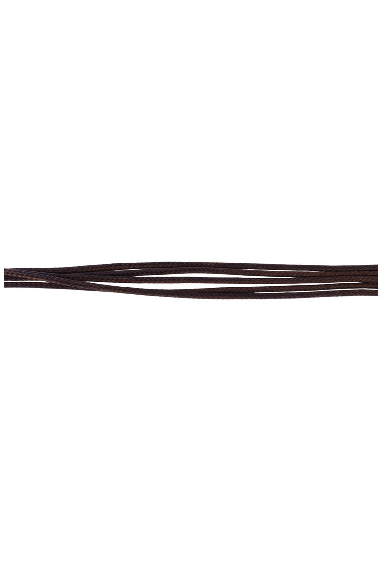 Suede Layered Necklace, Alternate, color, BROWN