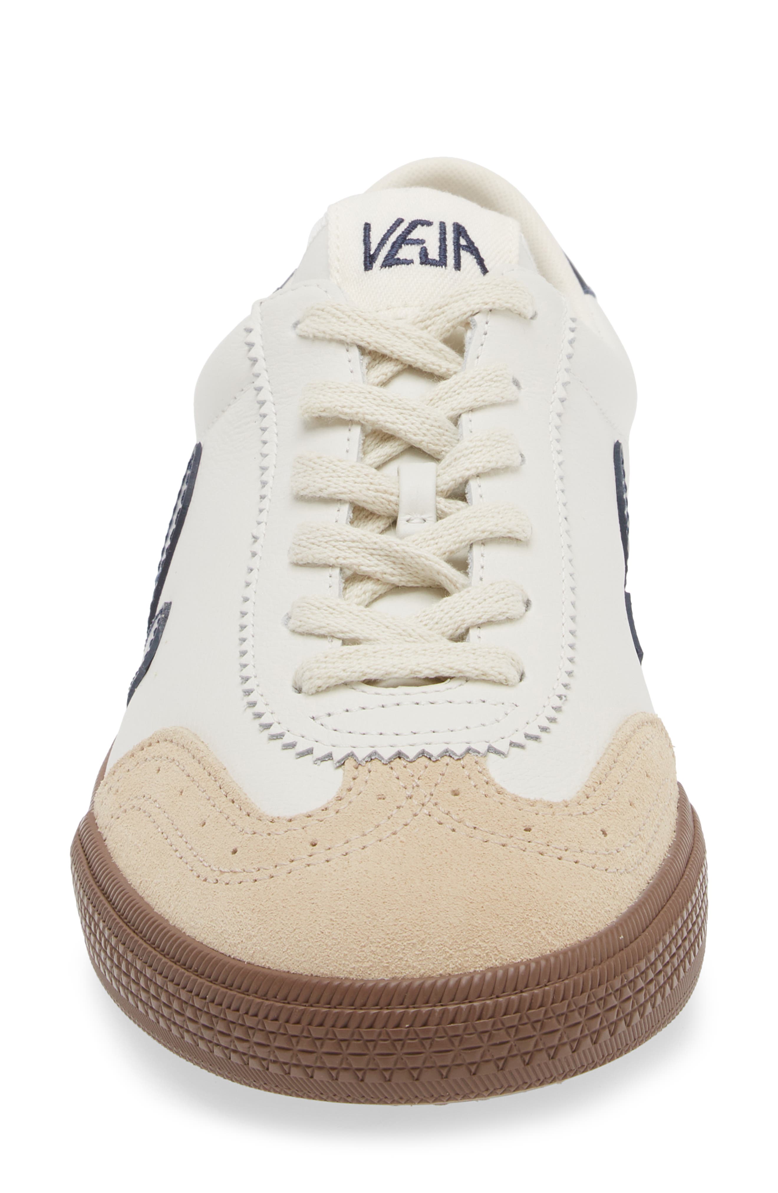 Veja Volley Leather Sneaker, Alternate, color, White Nautico Bark