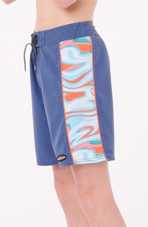 Rip Curl Kids' Island Paradiso Mirage Swim Trunks In Blue