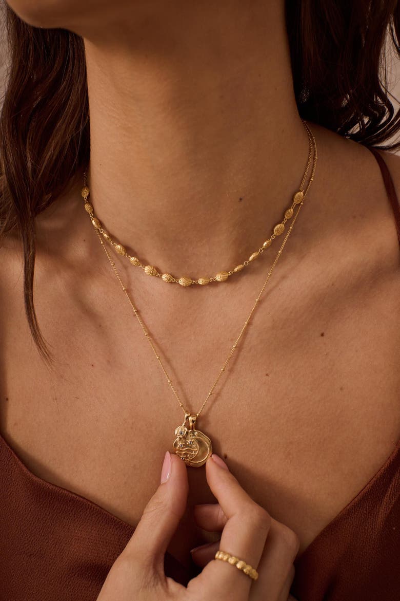 Soul Protector Necklace, Alternate, color, Yellow Gold
