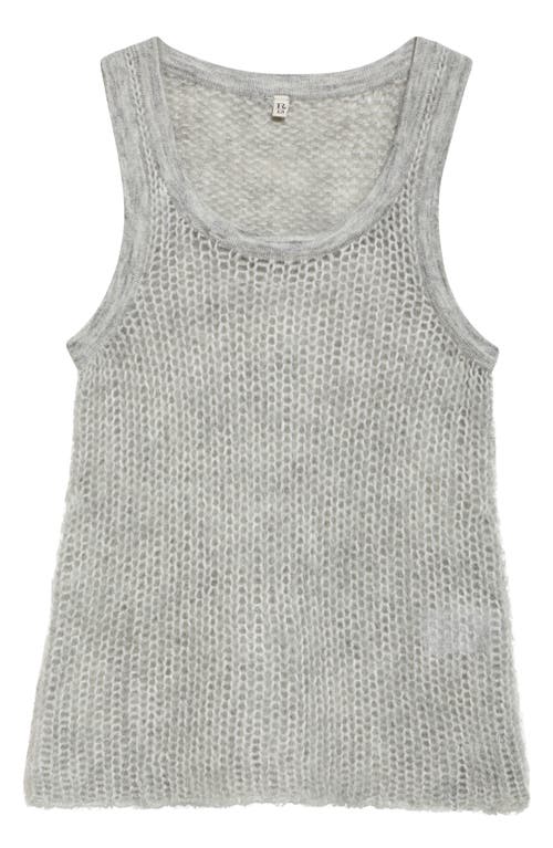 R13 Sweater Tank In Light Heather Grey Mohair