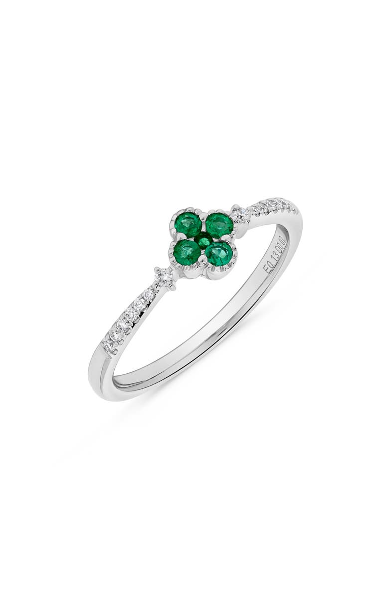H.J. Namdar Stone & Diamond Clover Ring - 0.08ct., Main, color, 
