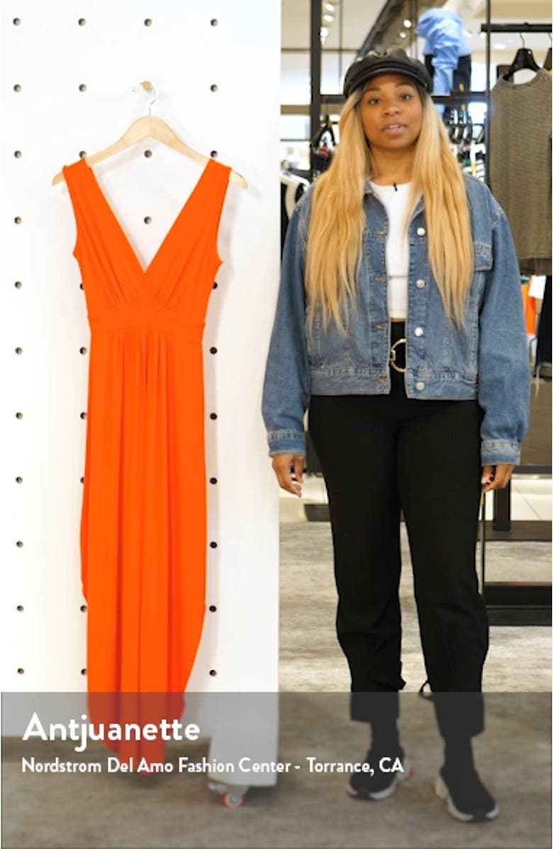 V-Neck Jersey Dress, sales video thumbnail