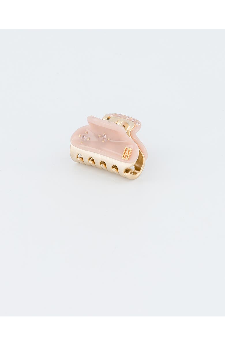 Alexandre de Paris Vendome Soleil Levant Acetate And Crystals Hair Claw Clip, Alternate, color, Pink