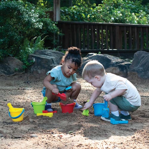 Kaplan Early Learning Company 4" Mini Sand Bucket Set In Multi