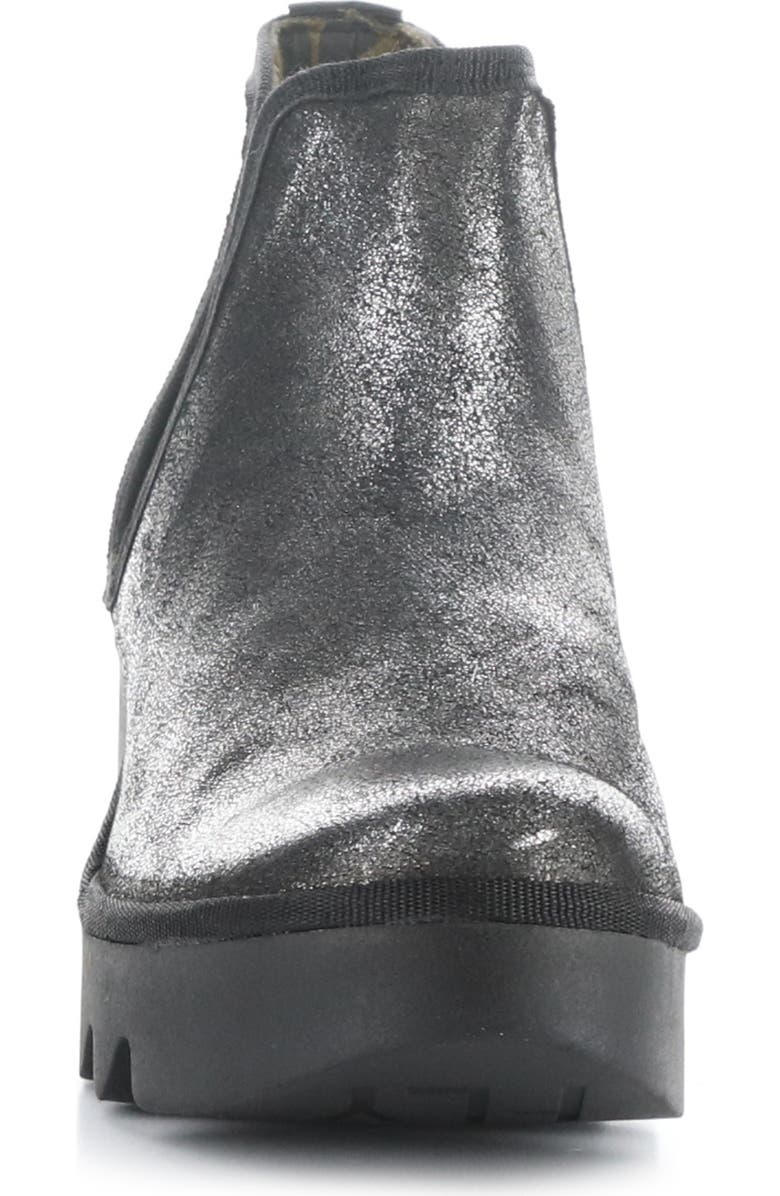 Fly London Byne Wedge Chelsea Boot, Alternate, color, 017 Silver Dk Flash