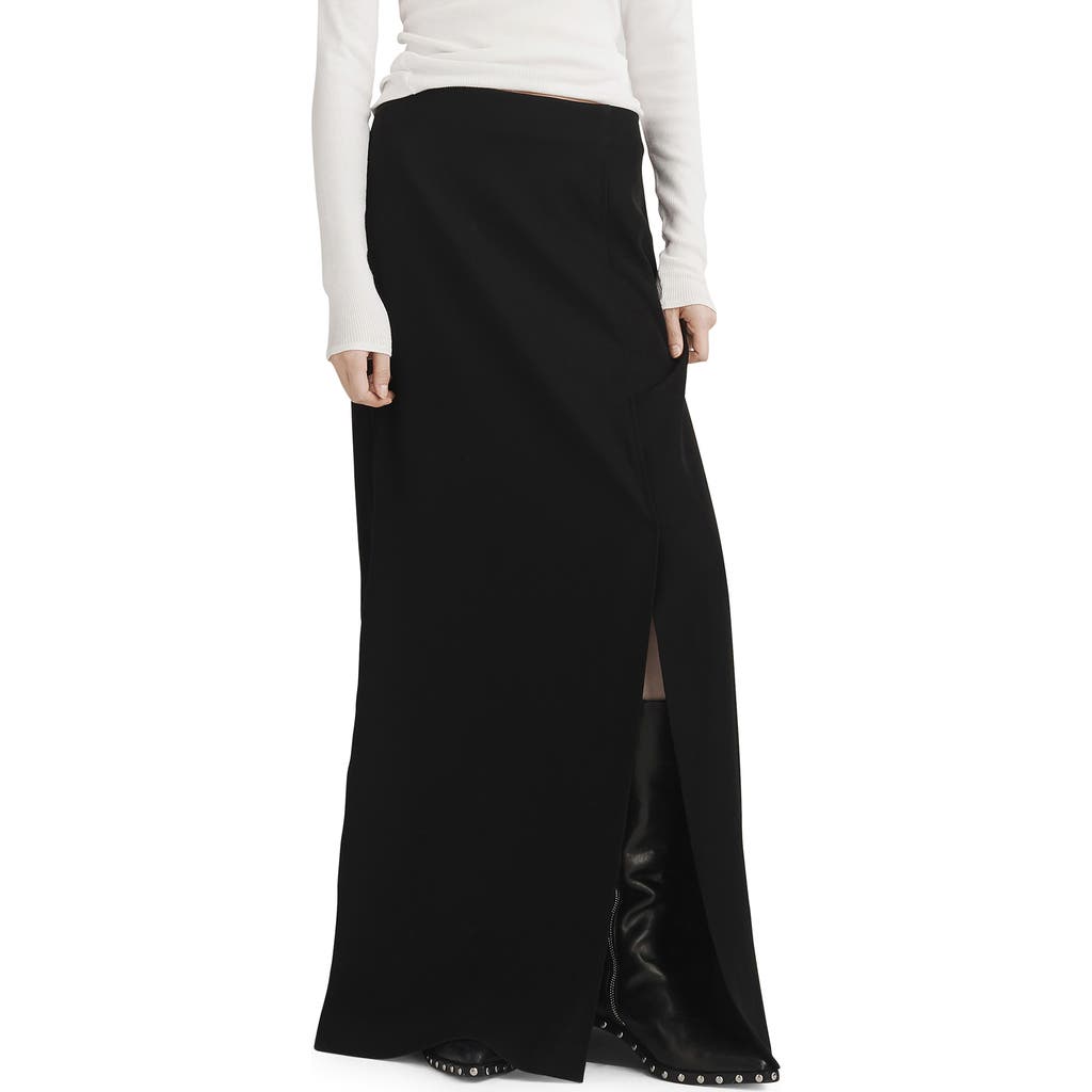 Rag & Bone Women's Ilana Japanese Crepe Maxi Skirt In Black