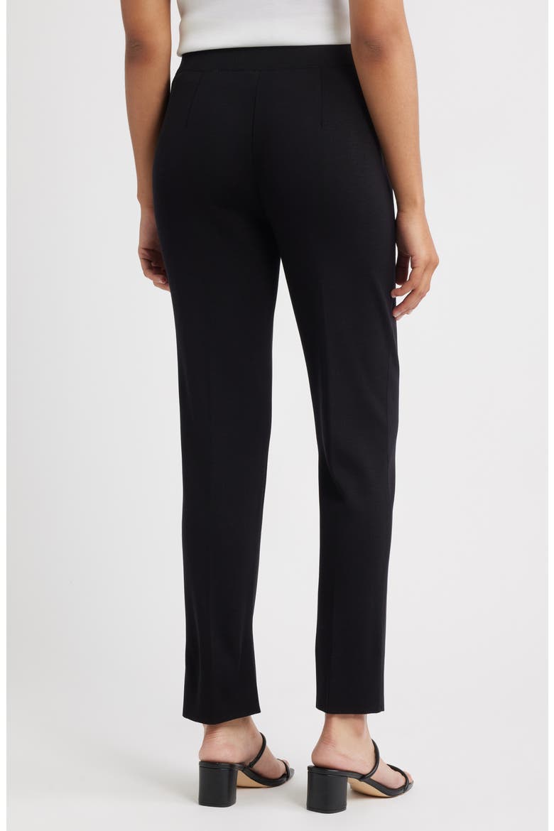 Nancy Slim Leg Knit Pants, Alternate, color, BLACK