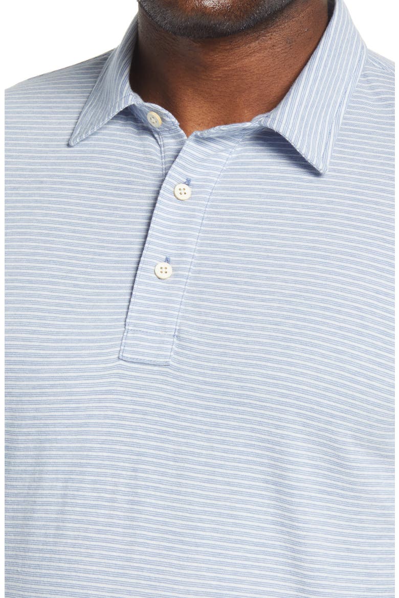Isle Stripe Short Sleeve Polo, Alternate, color, DUNE STRIPE BLUE