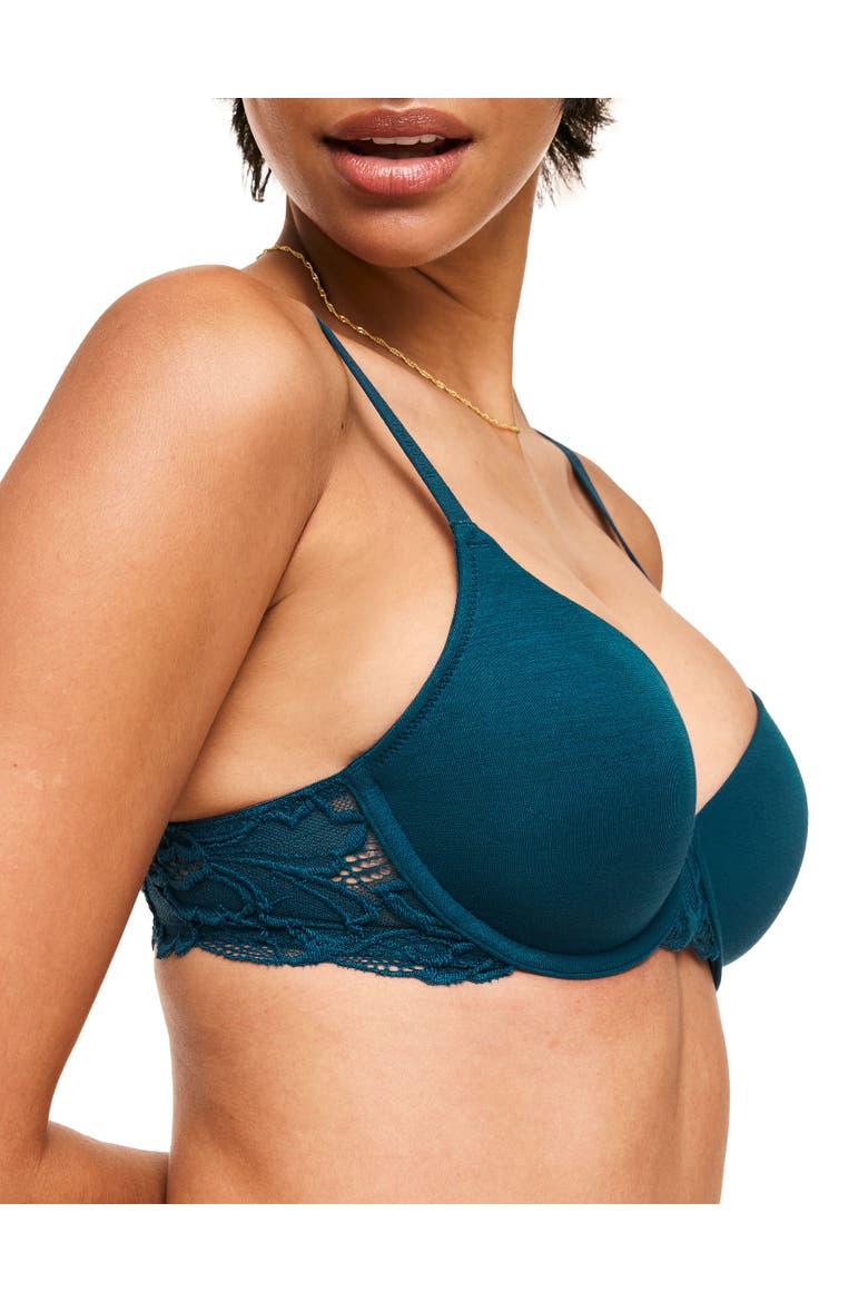Teagan Contour Full Coverage Bra, Alternate, color, Legion Blue