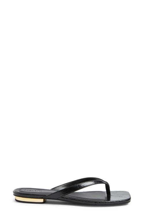 Open Edit Ocean Snakeskin Embossed Flip Flop