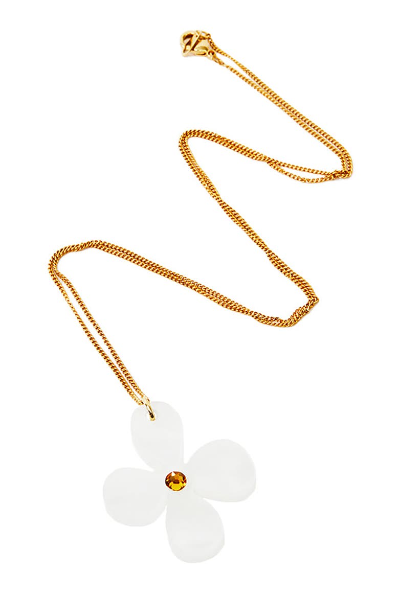 Daisy Pendant Necklace - Summer White, Alternate, color, Summer White