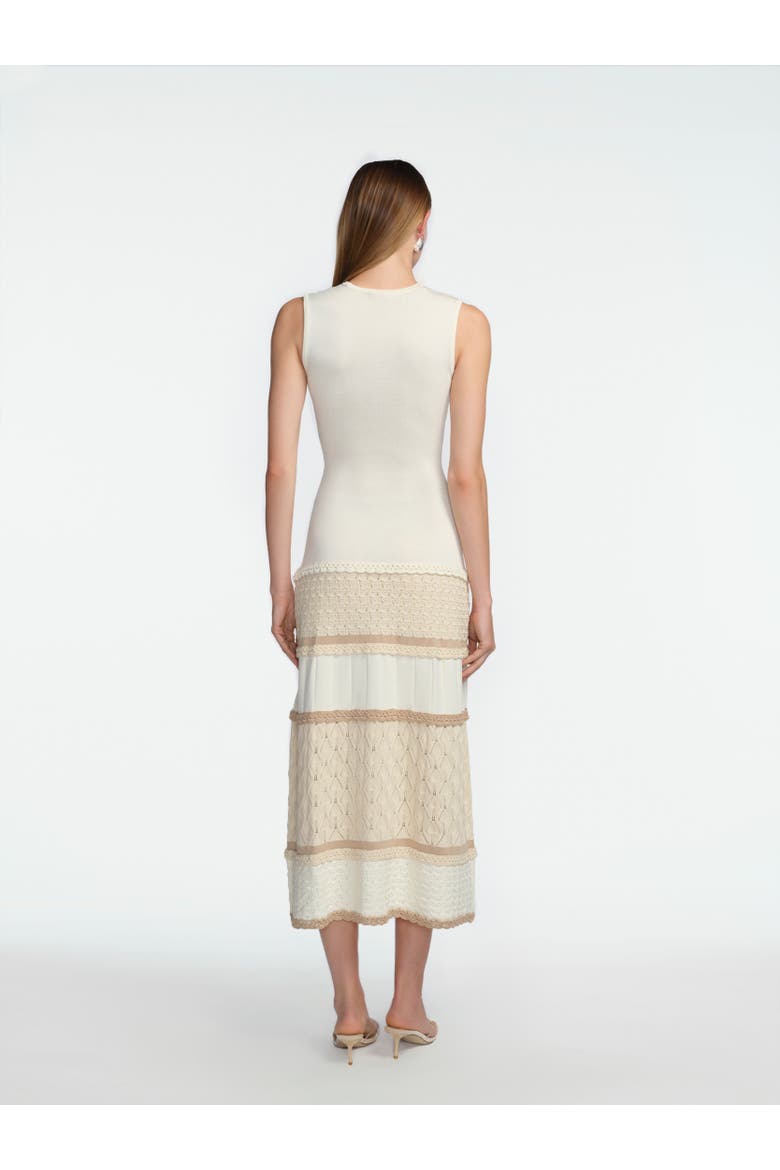 Pointelle Knit Dress, Alternate, color, Cream Multi