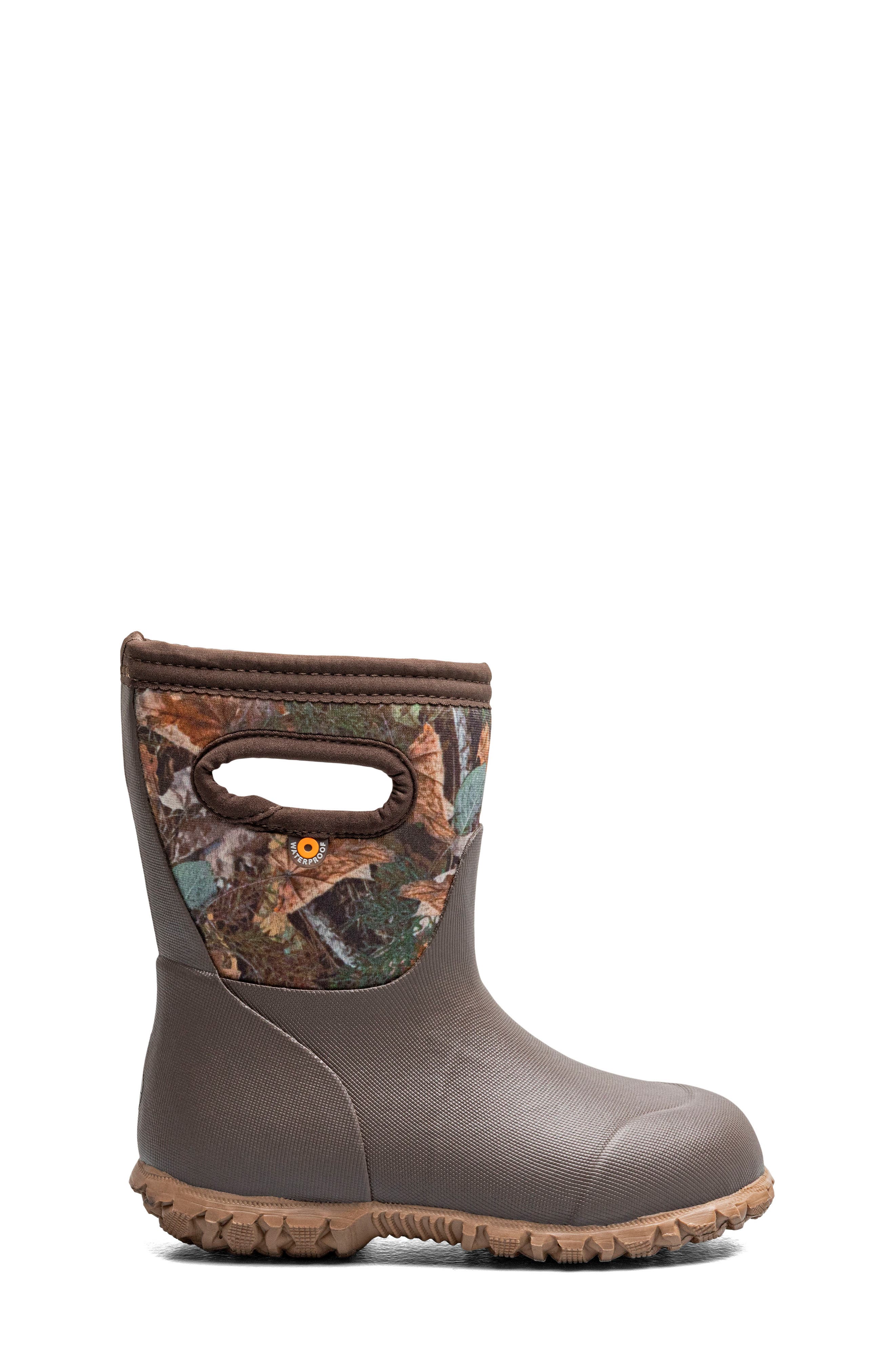 Kids' Urban Roamer Camo Waterproof Rain Boot, Alternate, color, BROWN CAMO