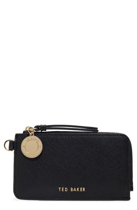 Lulu Leather Zip Card Case