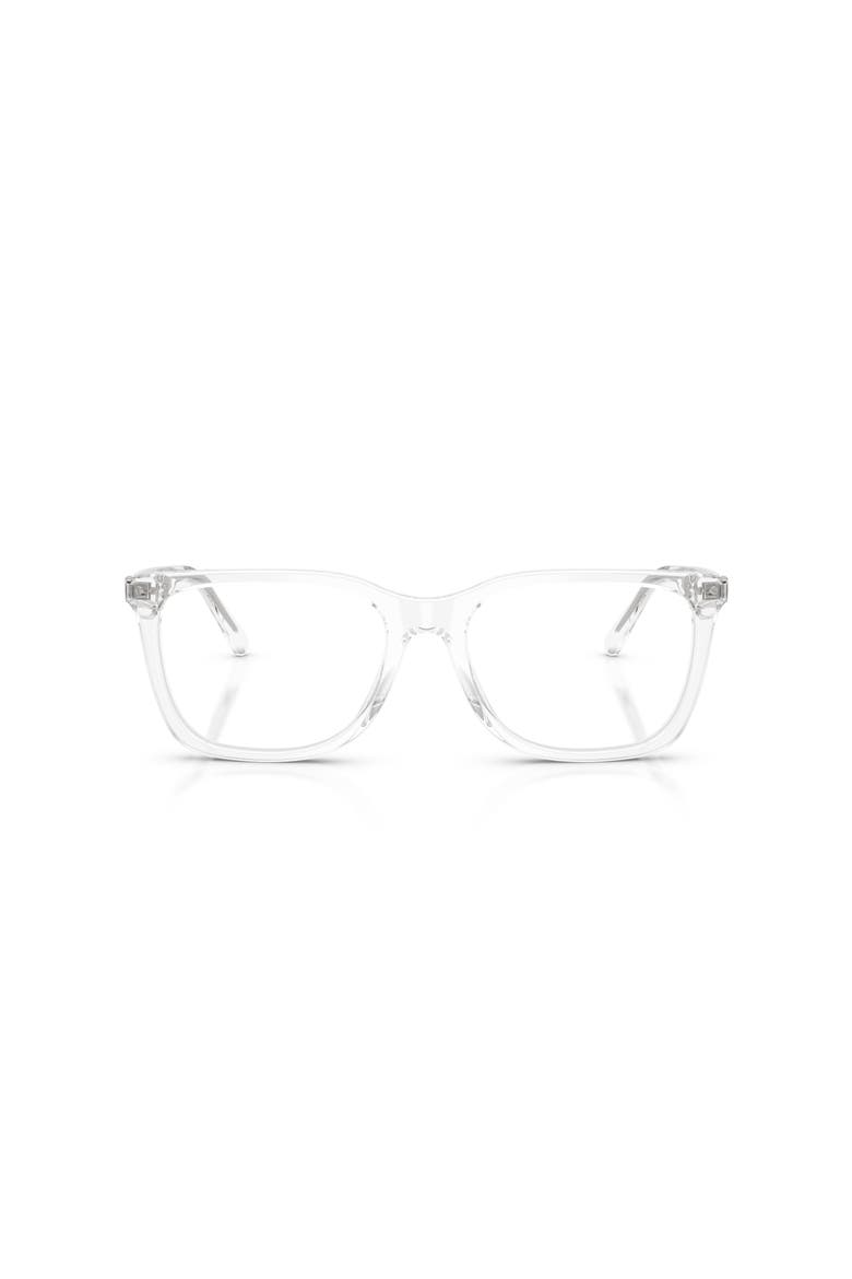 55mm Rectangle optical glasses, Alternate, color, Transparent