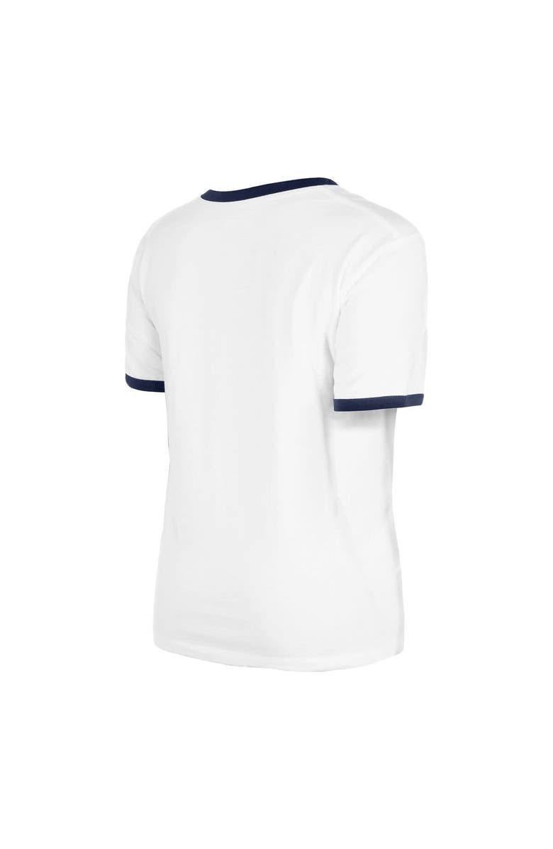 New Era Women's New Era White Atlanta Braves Oversized Ringer T-Shirt, Alternate, color, 