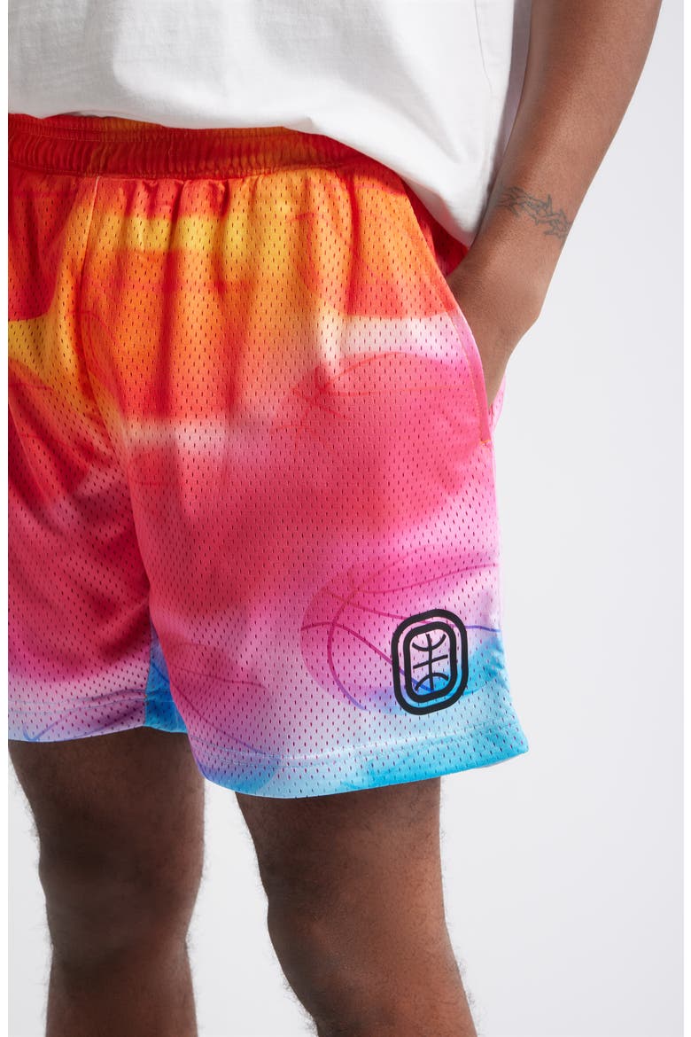 Elite RWE Mesh Basketball Shorts, Alternate, color, PINK