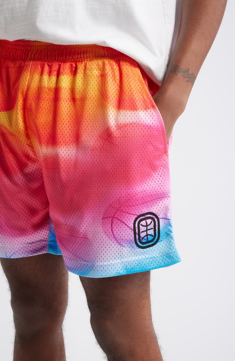 OVERTIME Elite RWE Mesh Basketball Shorts, Alternate, color, Pink