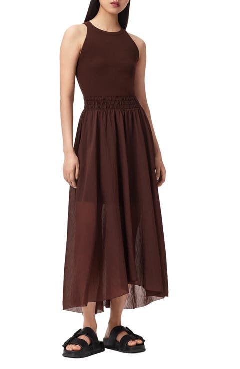 Zenia Sleeveless Asymmetric Hem Dress